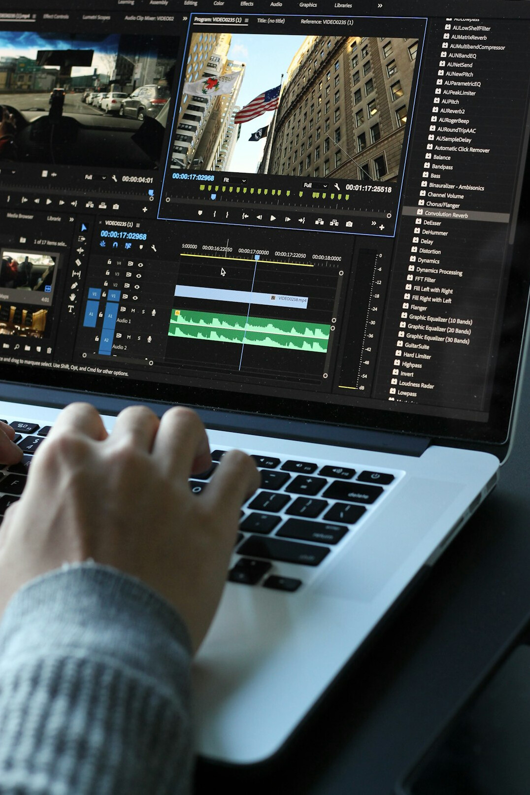 film editing timeline