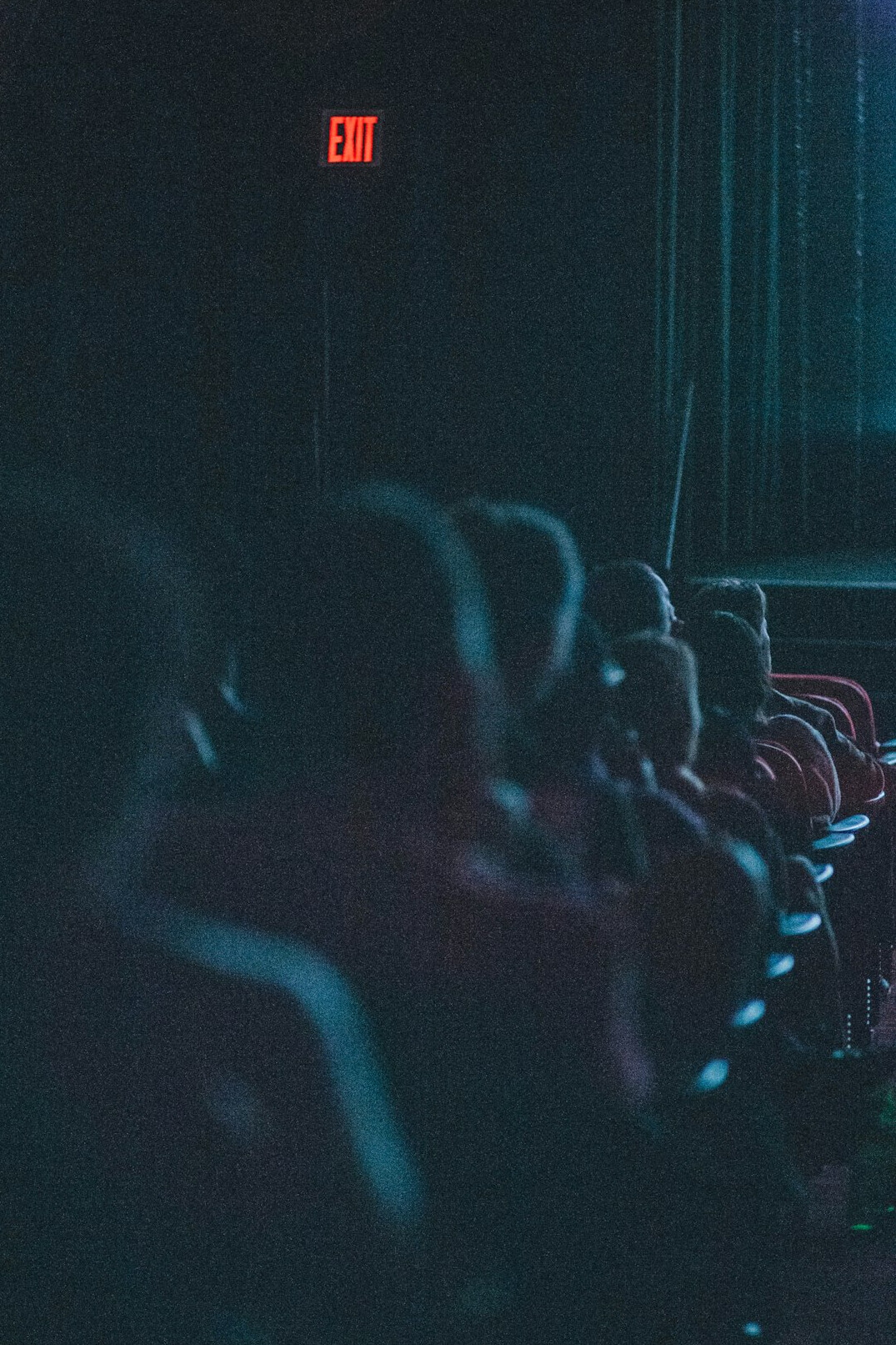audience watching movie