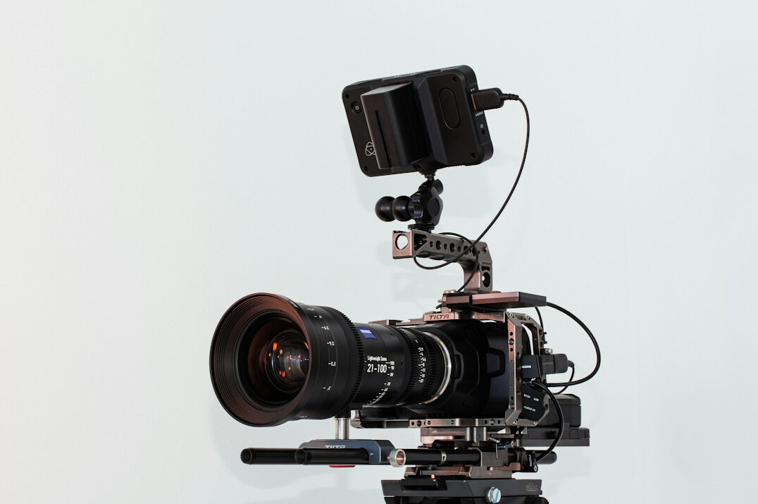 cinema camera on set