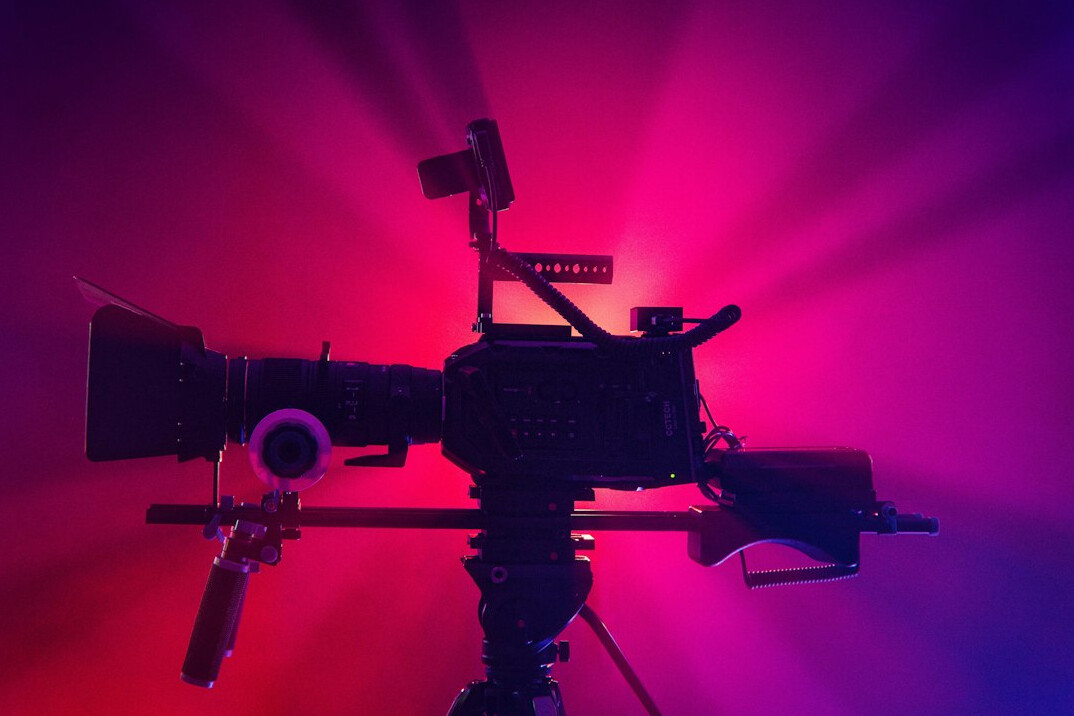 cinema camera on set