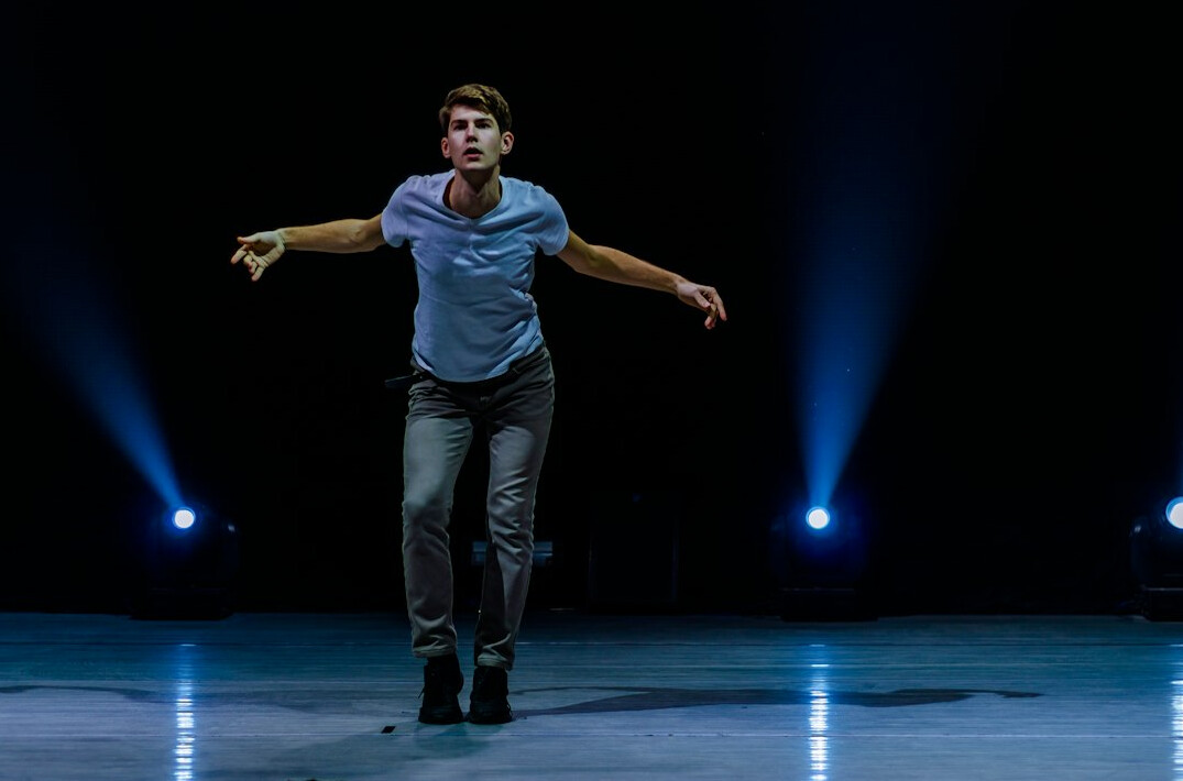 actor performing emotional scene